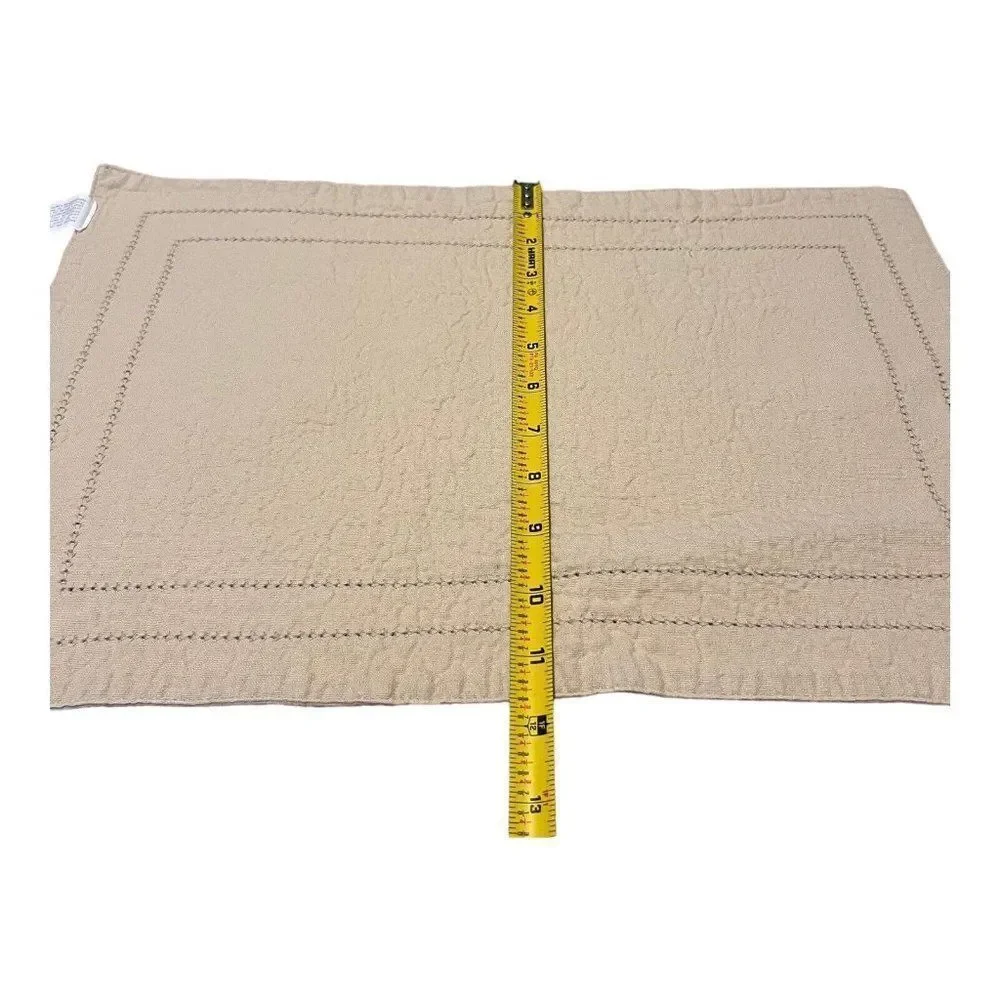 Beach Sand Color Pier 1 Imports Place Mats (6) And Napkins (6) Tan Brown Lot Set